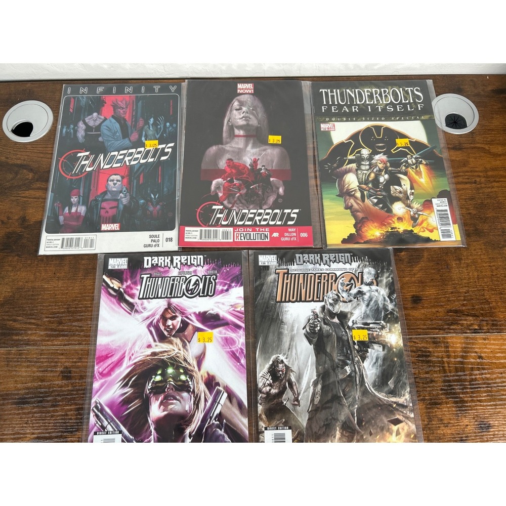 Marvel Comics Thunderbolts Lot 5 Issues Dark Reign Fear Itself Infinity Punisher